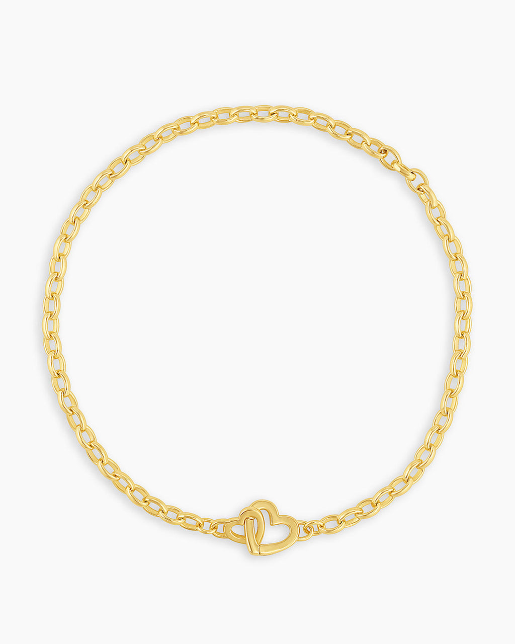 Parker Heart Mini Bracelet || option::18K Gold Plated