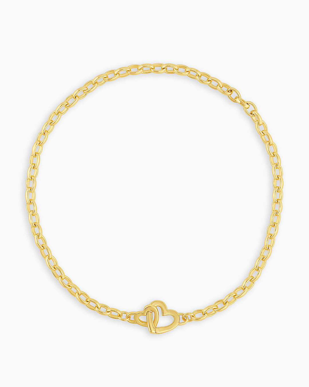 Parker Heart Mini Bracelet || option::18K Gold Plated