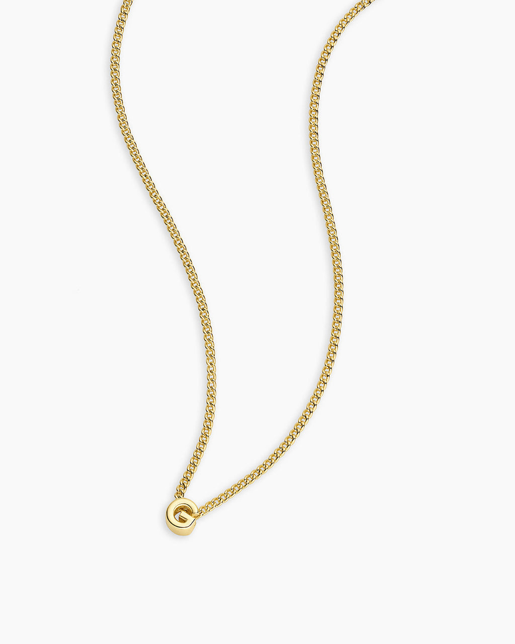 Wilder Mini Alphabet Necklace || option::18K Gold Plated, G