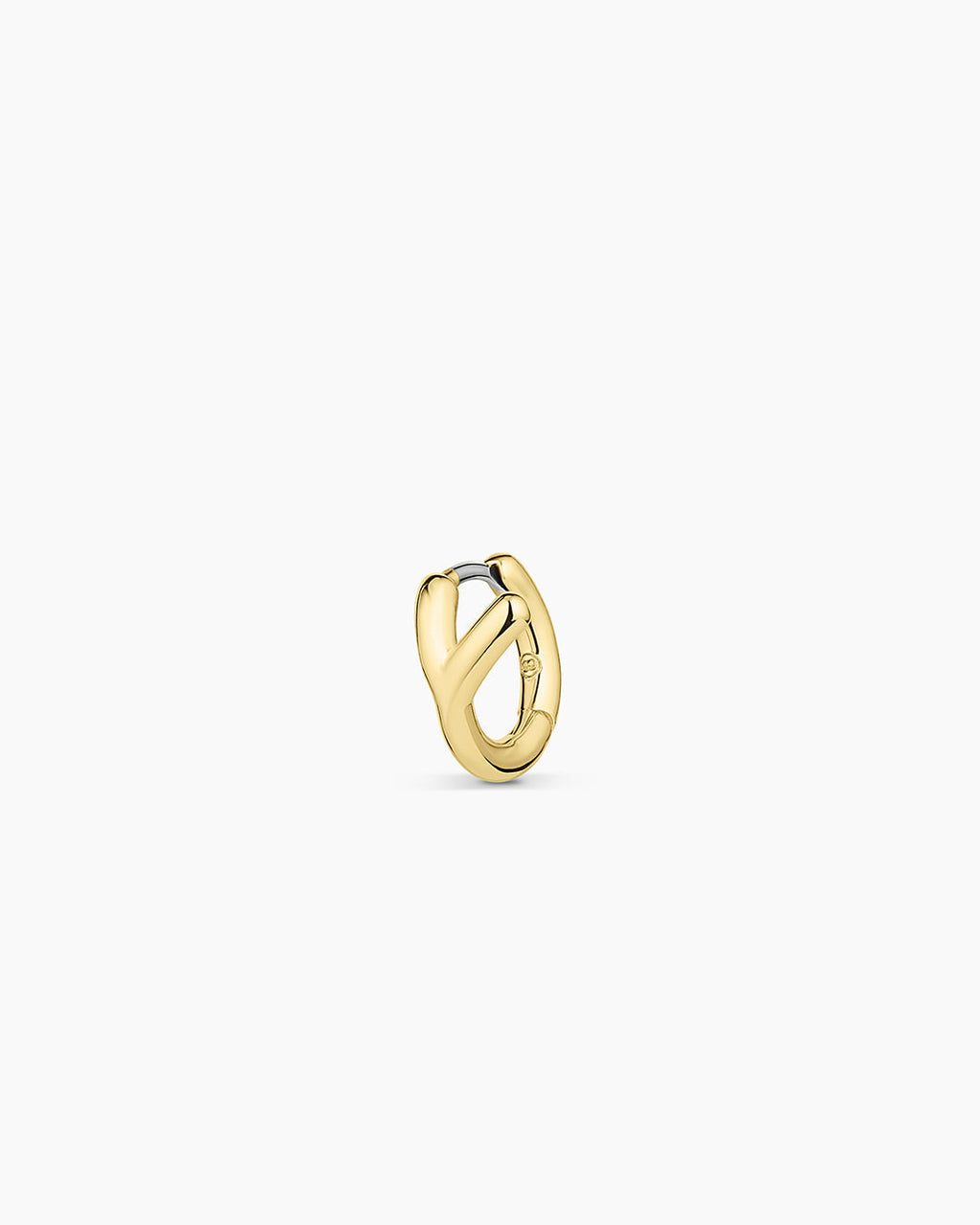 Alphabet Huggie || option::18K Gold Plated, Y