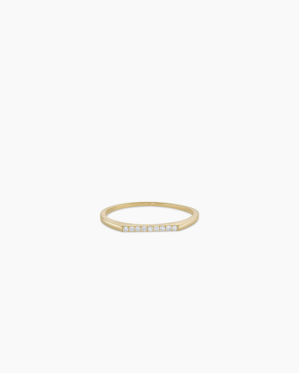 Diamond Bar Ring || option::14K Solid Gold