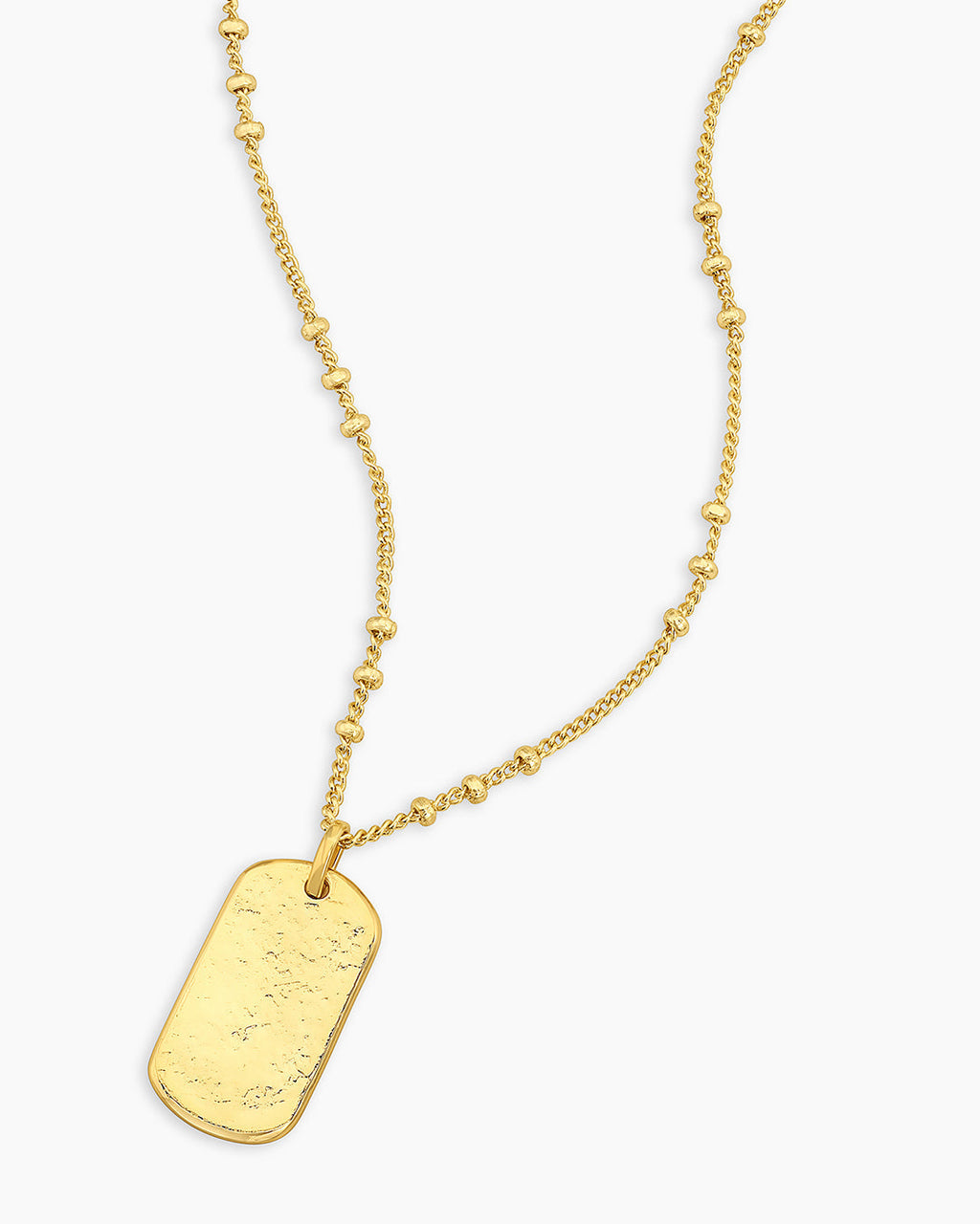 Griffin Dog Tag Necklace || option::18K Gold Plated
