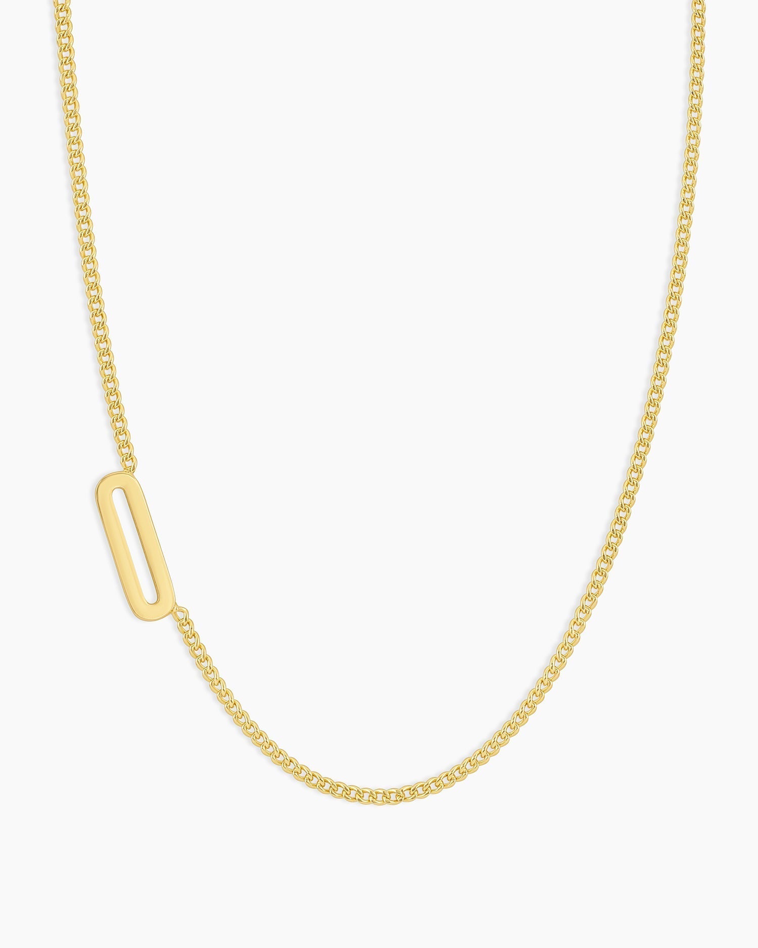 Wilder Alphabet Necklace Alphabet Necklace #O || option::18K Gold Plated, O