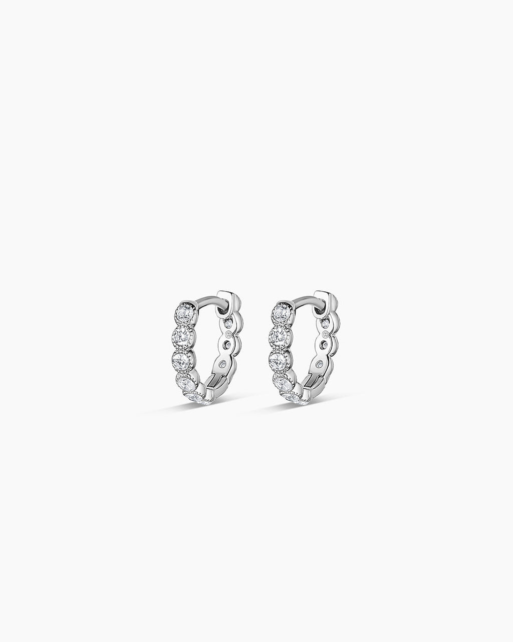 Madison Huggie || option::Silver Plated