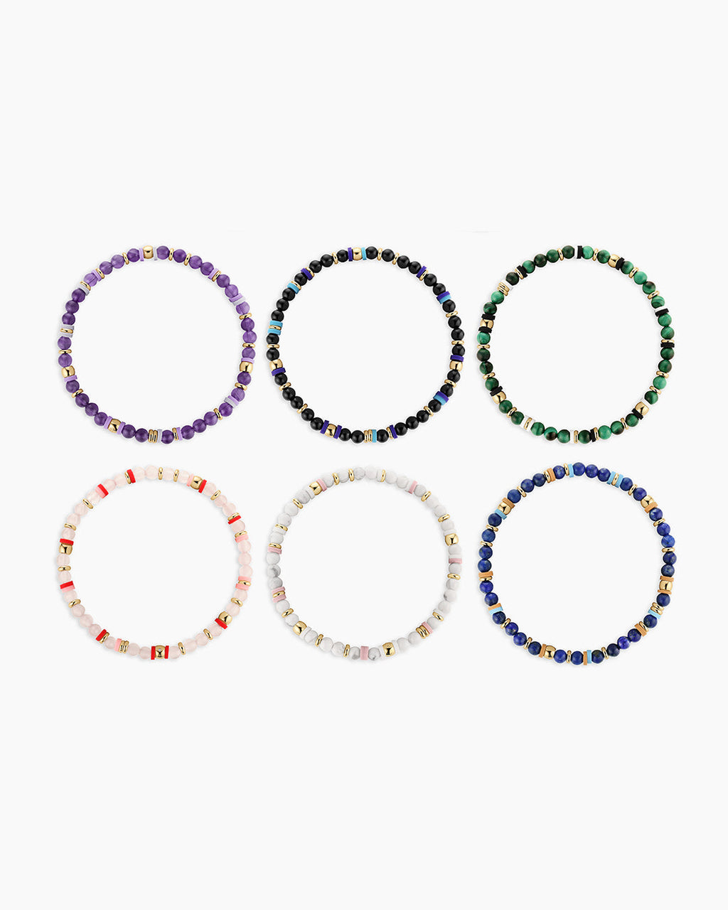 Power Gemstone Harbor Bracelets, all stones
