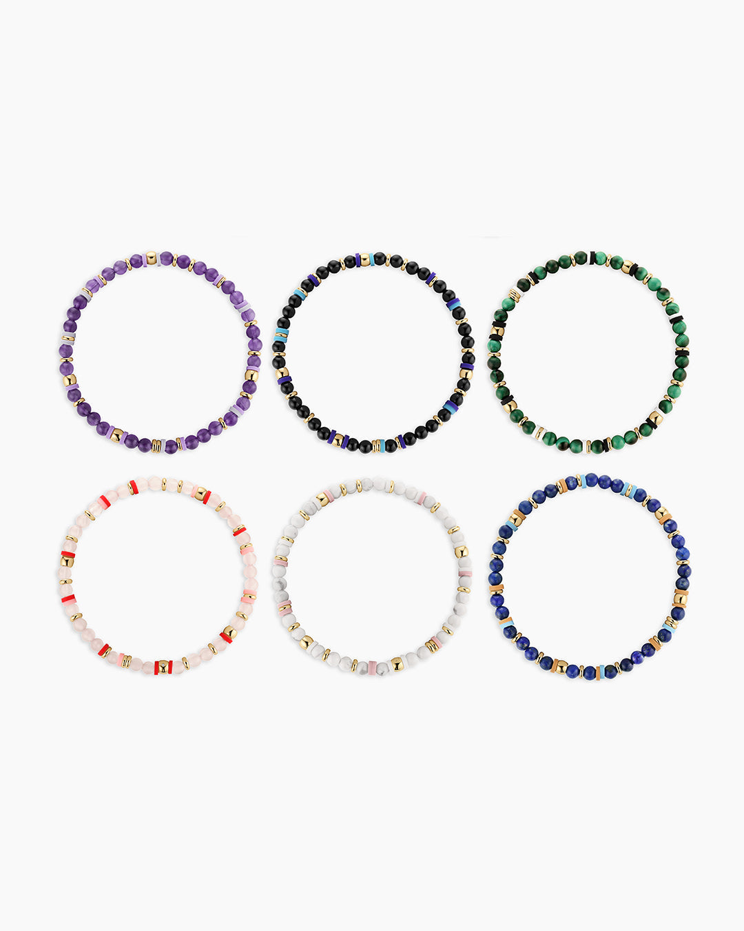 Power Gemstone Harbor Bracelets, all stones