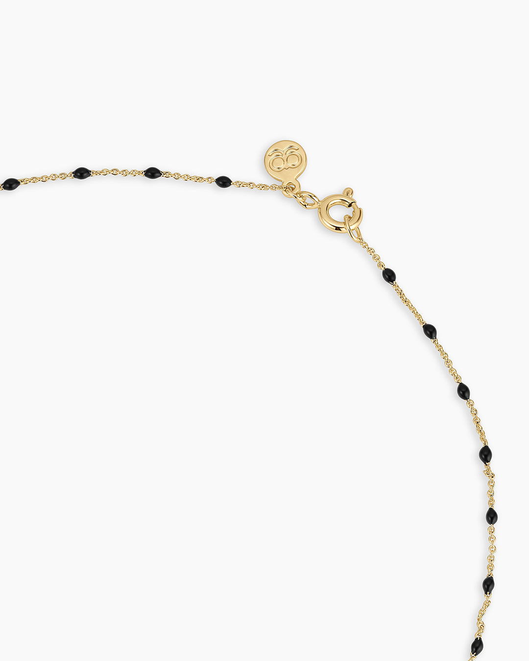 Capri Necklace || option::18K Gold Plated, Black