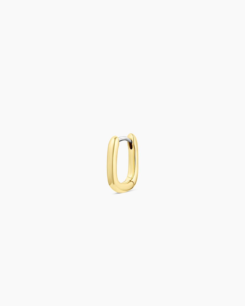 Lou Link Charm Huggie || option::18K Gold Plated