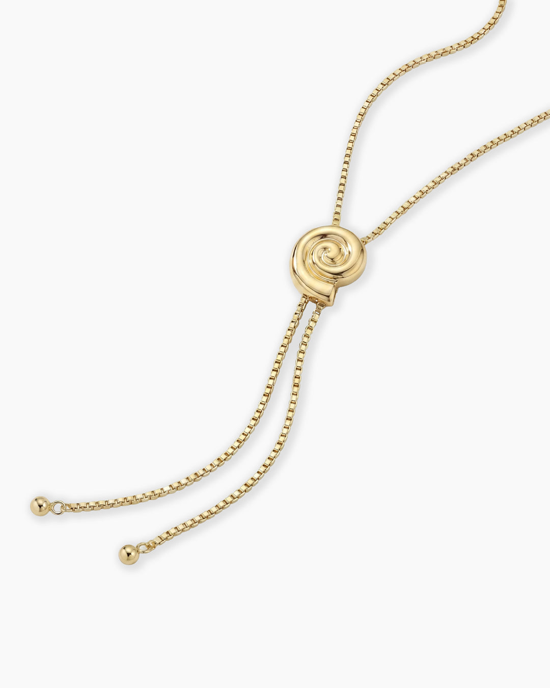 Nautilus Bolo Necklace || option::18K Gold Plated