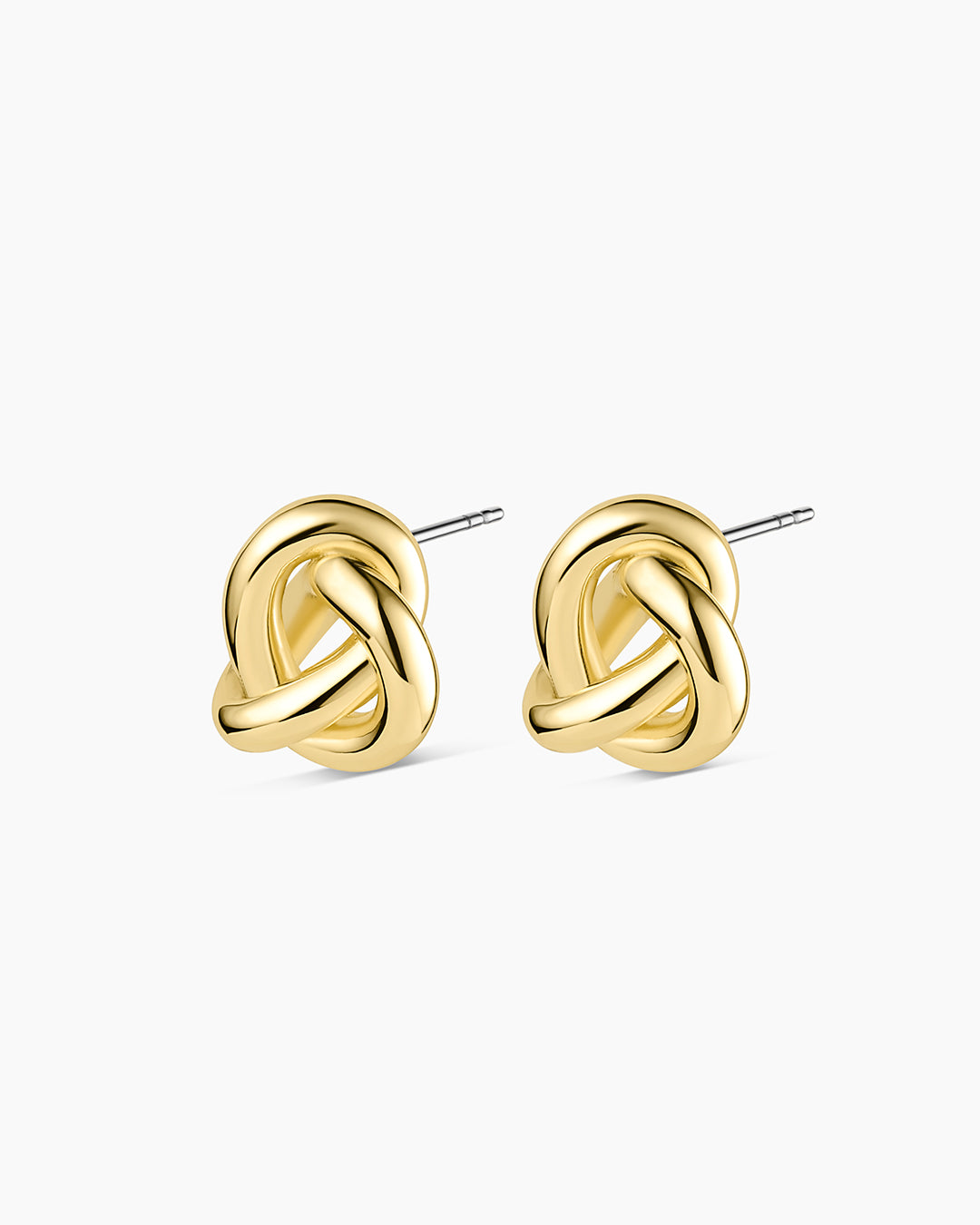 Infinity Knot Studs || option::18K Gold Plated