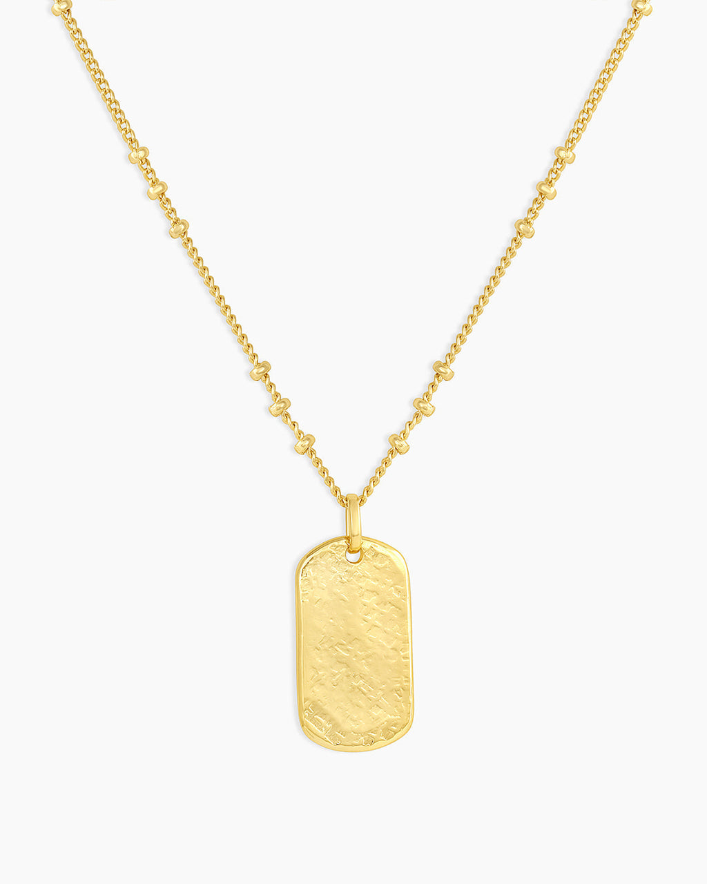 Griffin Dog Tag Necklace || option::18K Gold Plated