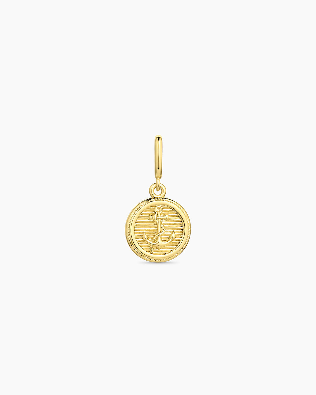 Anchor Coin Parker Charm || option::18K Gold Plated