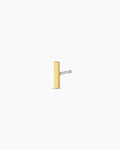 Bar Charm Stud || option::18K Gold Plated