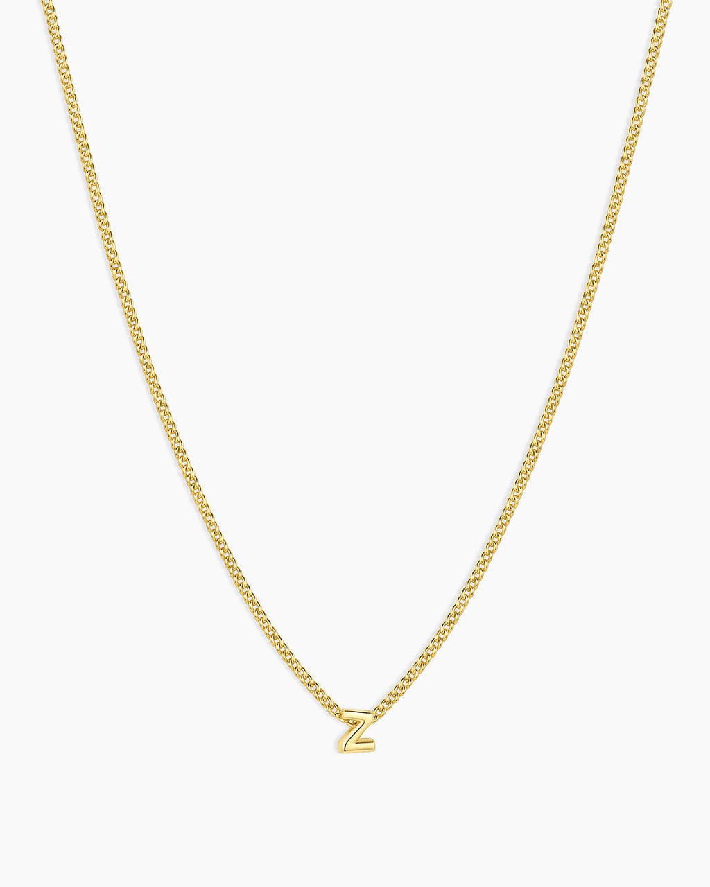 Wilder Mini Alphabet Necklace || option::18K Gold Plated, Z