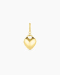 Heart Stud Parker Charm || option::18K Gold Plated