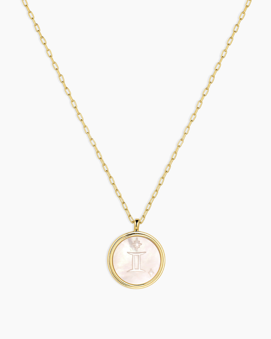 Zodiac Necklace - Scorpio, Astrology Coin Necklace, Scorpio Necklace || option::18K Gold Plated, Gemini