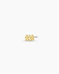 Zodiac Charm Stud - Aquarius || option::18K Gold Plated, Aquarius