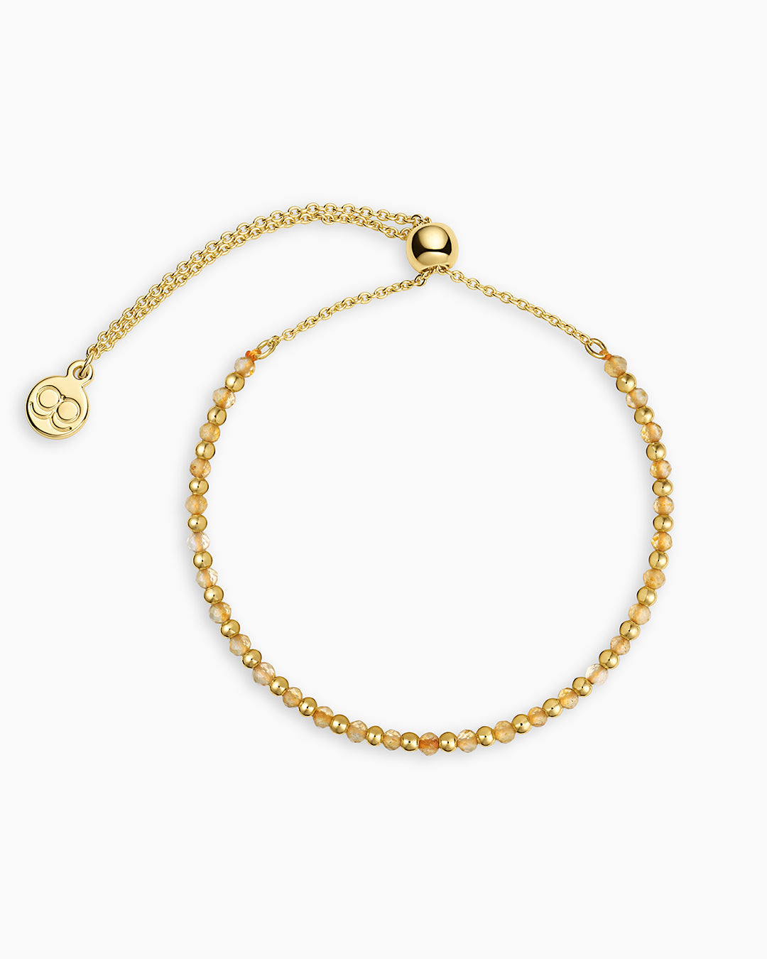 Power Gemstone Brooks Bracelet for Abundance || option::18K Gold Plated, Citrine - Abundance