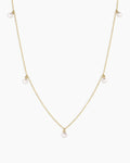 Pearl Flutter Necklace || option::14K Solid Gold