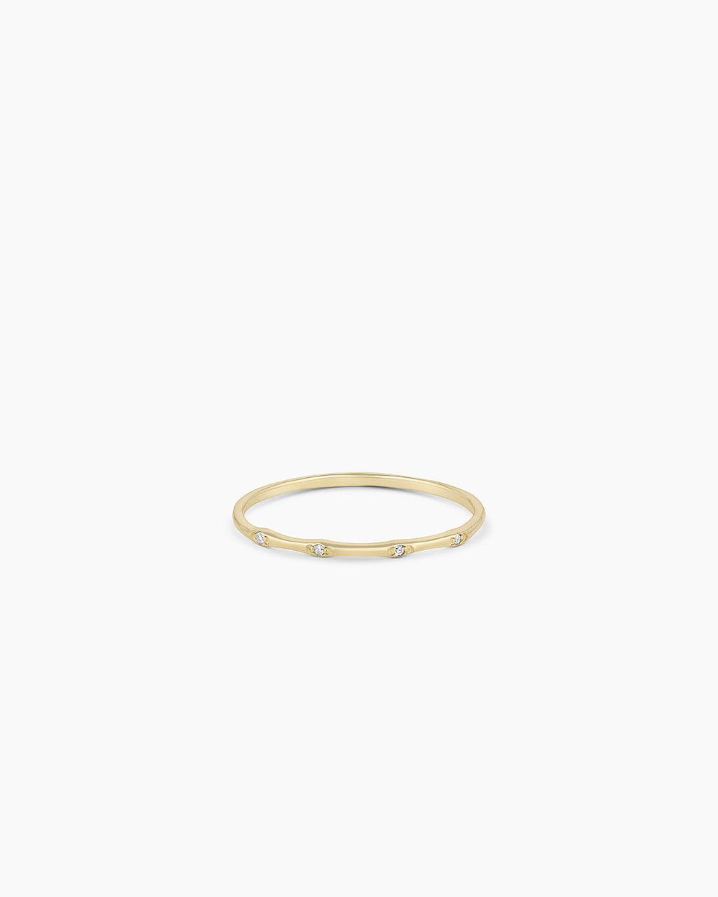 Diamonds Stacking Ring || option::14K Solid Gold