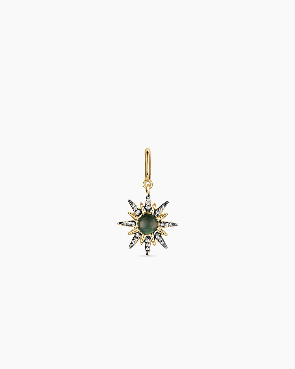 Vintage Burst Parker Charm || option::18K Gold Plated