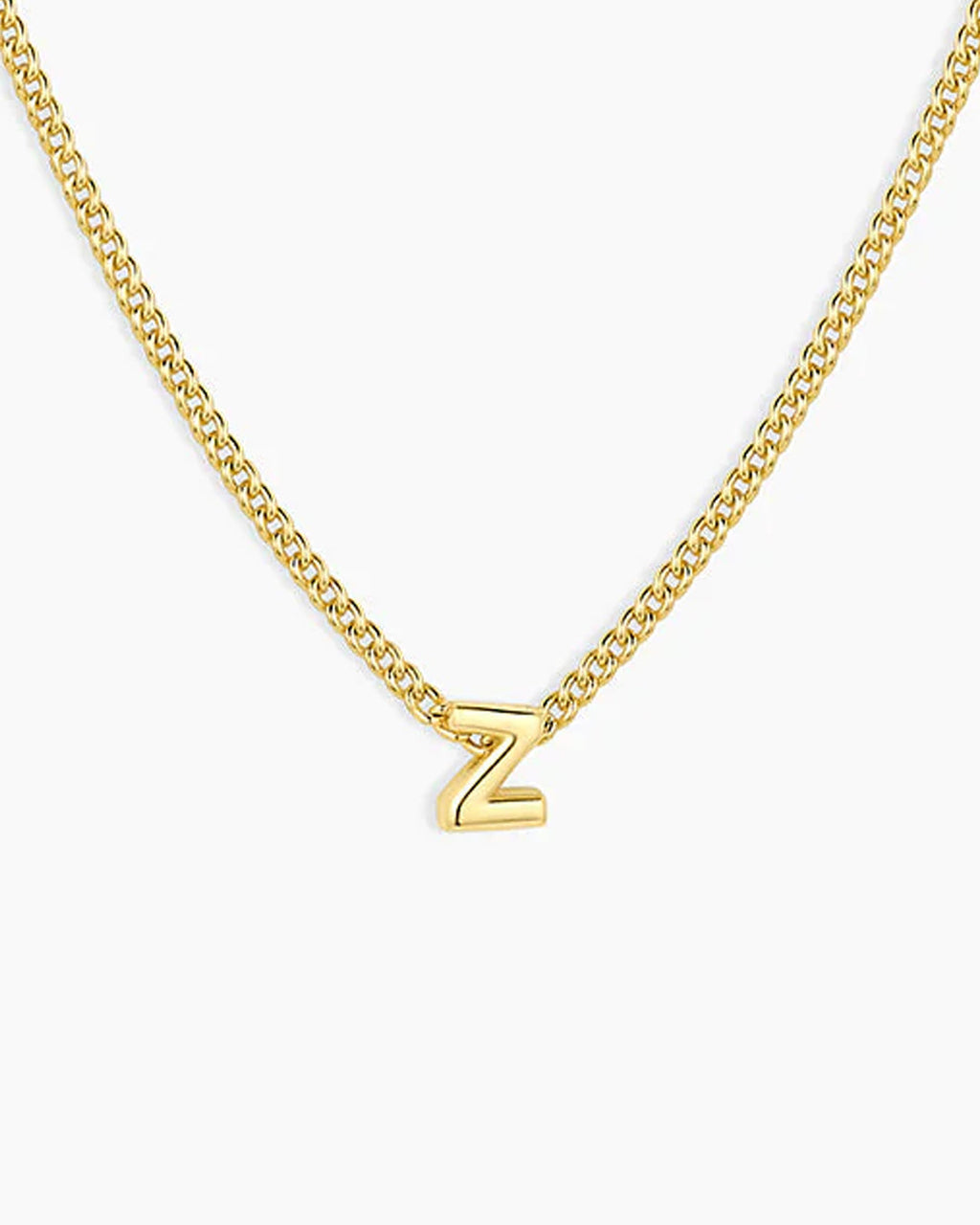 Wilder Mini Alphabet Necklace || option::18K Gold Plated, Z
