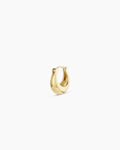 14K Gold Banks Huggies || option::14K Solid Gold