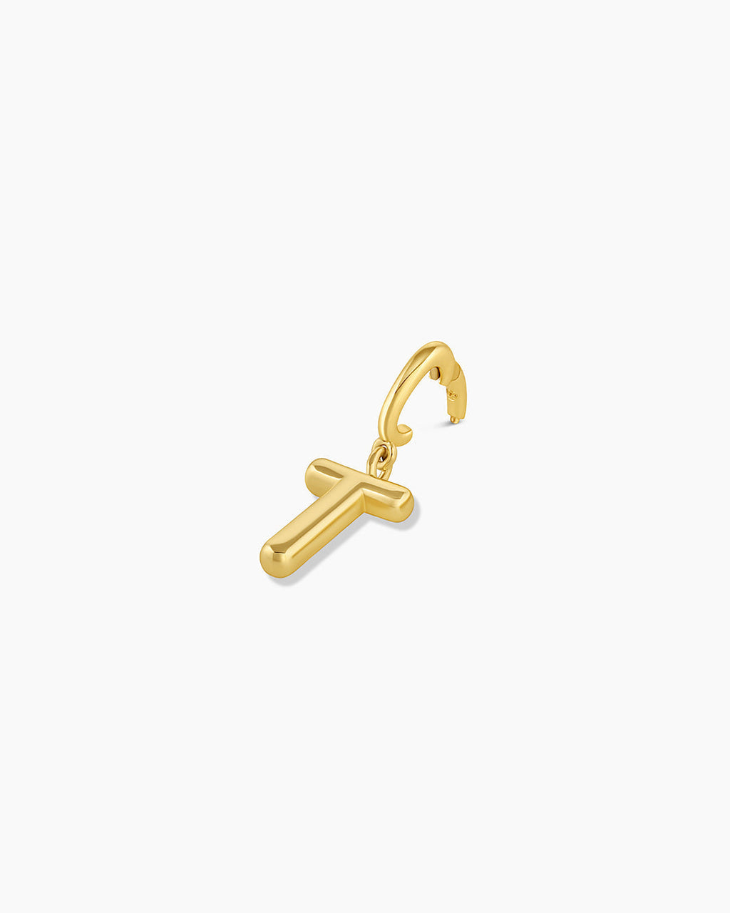 Alphabet Helium Parker Charm #T || option::18K Gold Plated, T