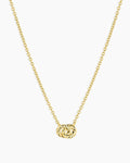 Crew Interlocking Necklace || option::18K Gold Plated
