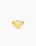 LouiseHeart Signet Ring18K Gold PlatedHeart ring || option::18K Gold Plated
