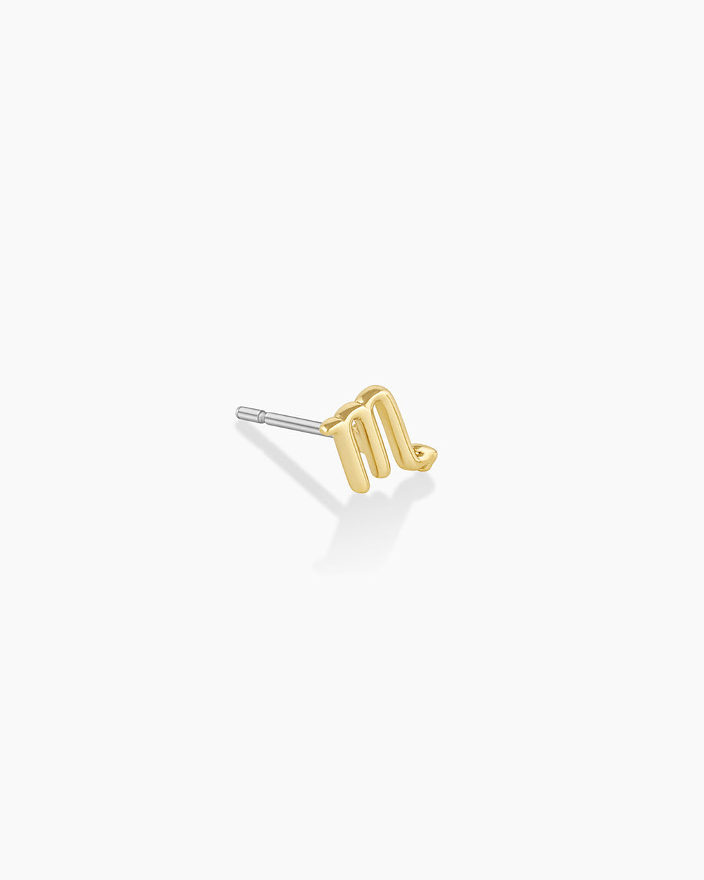 Zodiac Charm Stud - Scorpio || option::18K Gold Plated, Scorpio