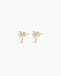 Diamond Palm Stud || option::14K Solid Gold