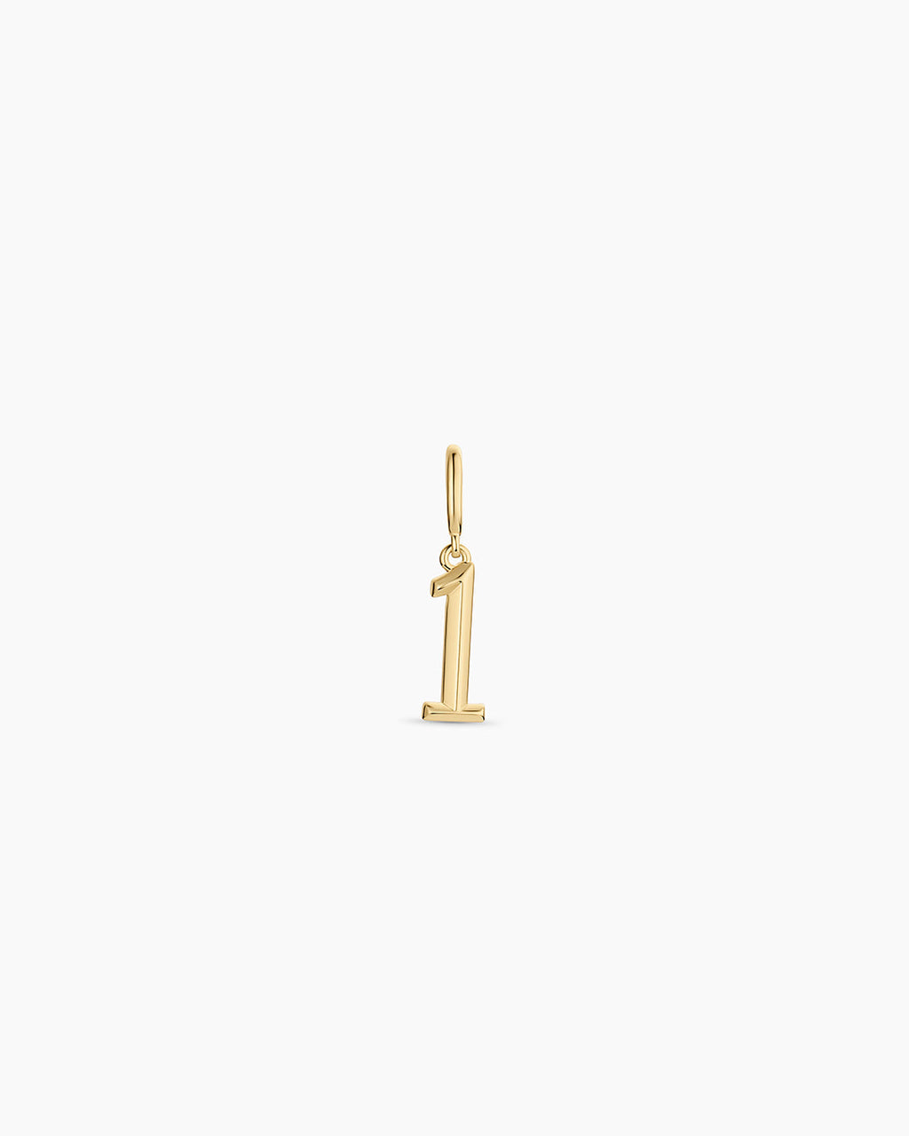 Scout Number Charm || option::18K Gold Plated, 1