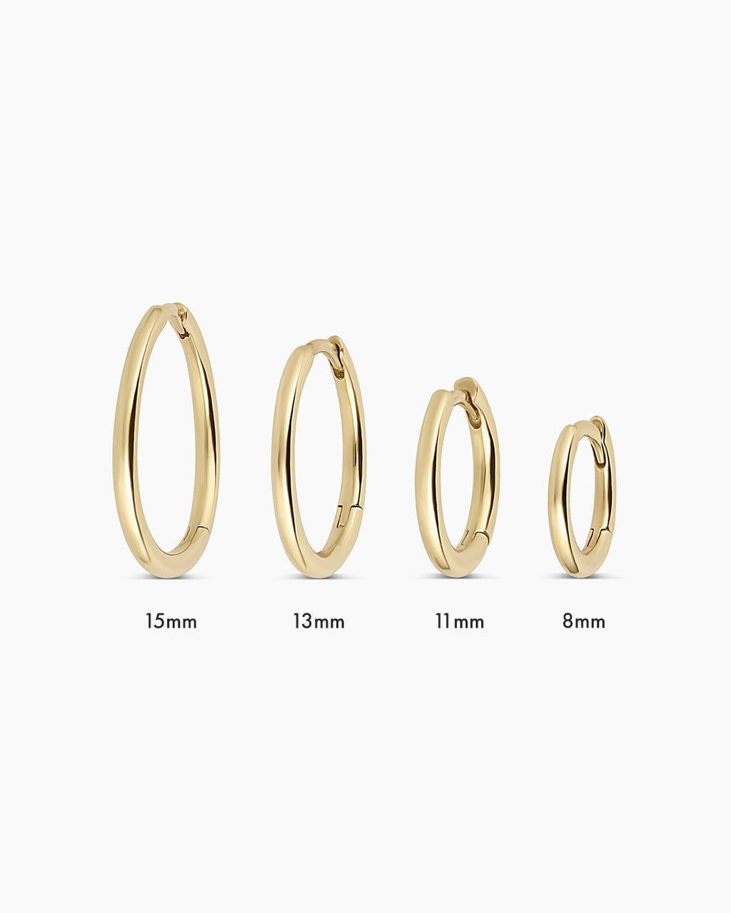 14K Gold Classic Huggies