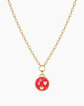 Love U Coin Necklace || option::18K Gold Plated