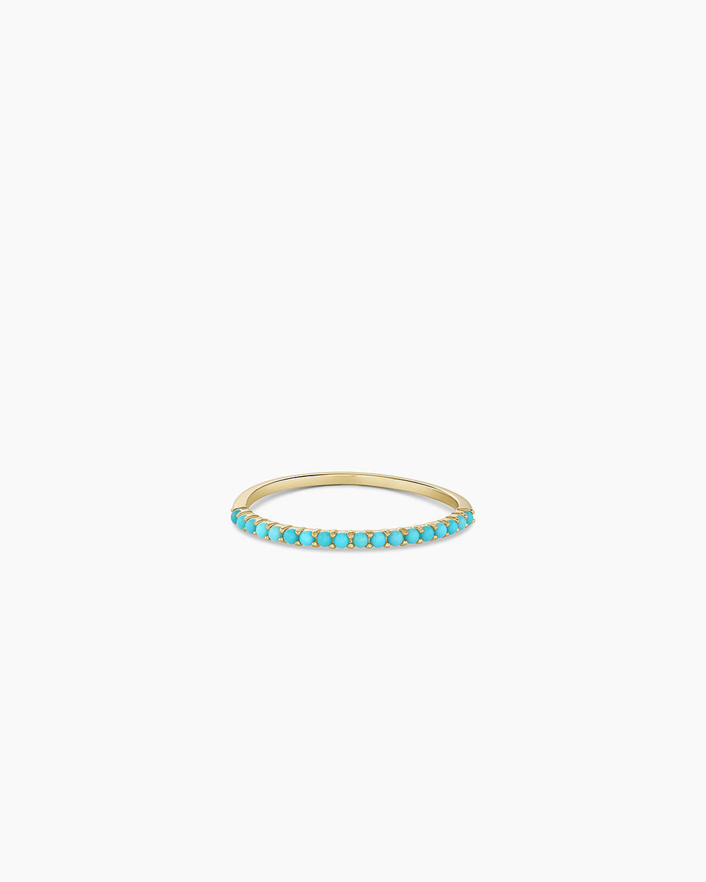 Turquoise Row Ring || option::14K Solid Gold
