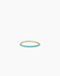 Turquoise Row Ring || option::14K Solid Gold