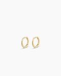 Classic Gold Huggie || option::14K Solid Gold, 8mm