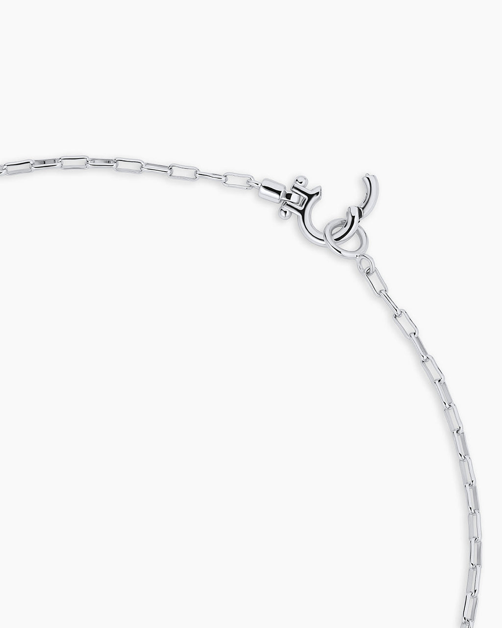 Crew Alphabet Statement Charm Necklace || option::Silver Plated, J