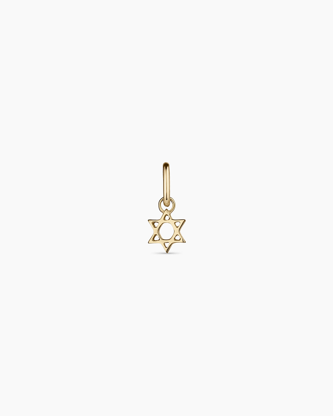 14K Gold Star of David Charm || option::14K Solid Gold