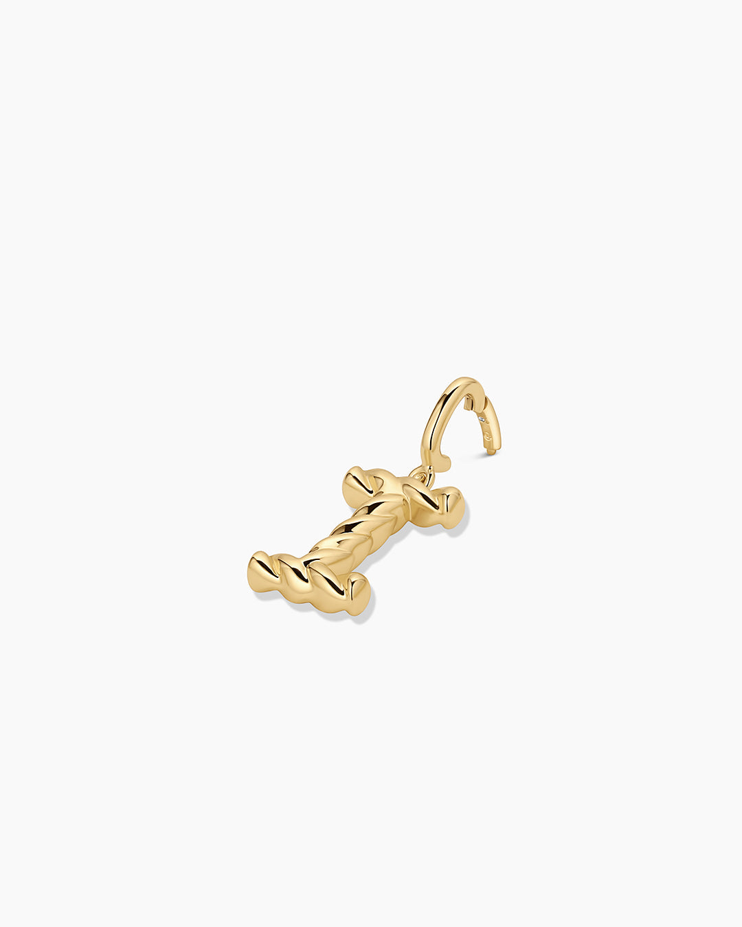 Crew Alphabet Statement Charm || option::18K Gold Plated, I