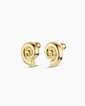 Nautilus Statement Earrings || option::18K Gold Plated