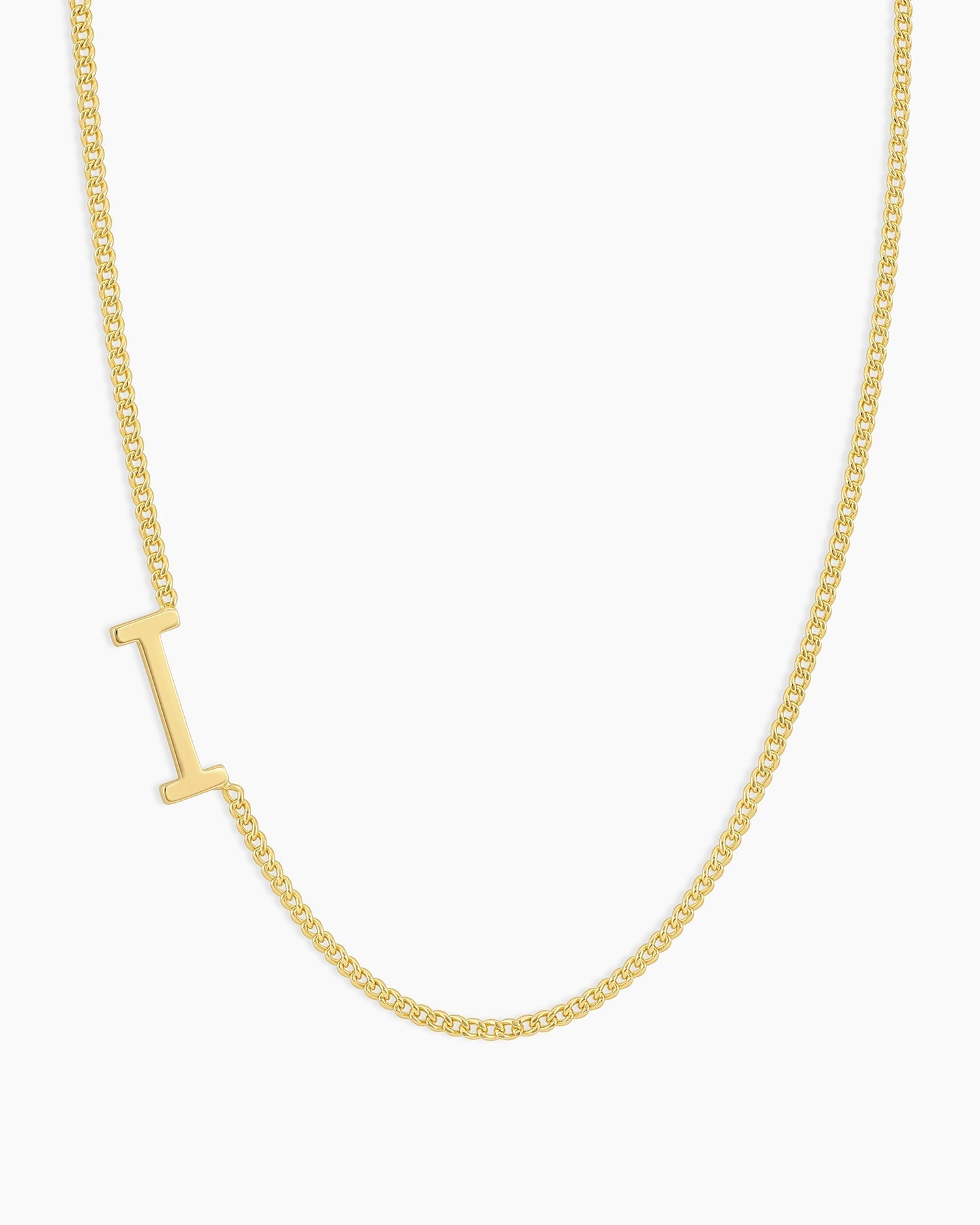 Wilder Alphabet Necklace Alphabet Necklace #I || option::18K Gold Plated, I