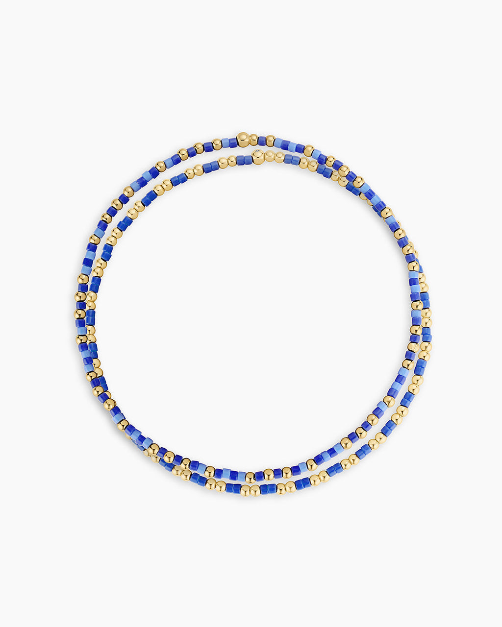 Scout Beaded Bracelet || option::18K Gold Plated, Royal Blue