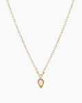 Diamond and Opal Necklace || option::14K Solid Gold