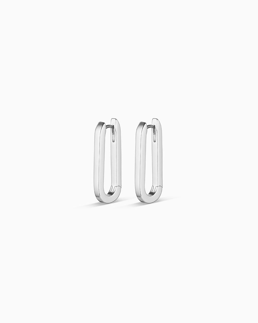 Rectangle Huggies,Parker Huggies || option::Silver Plated