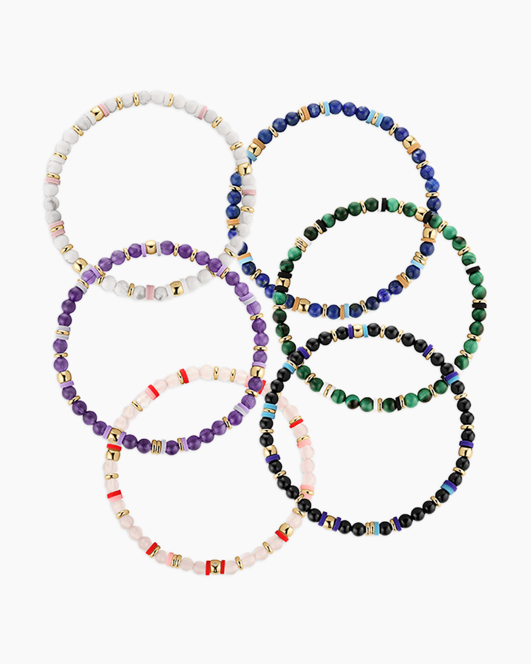 Power Gemstone Harbor Bracelets