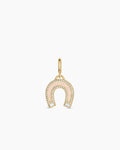 Vintage Horseshoe Parker Charm || option::18K Gold Plated