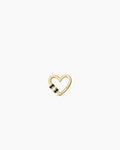 Campbell Heart Carabiner Charm || option::18K Gold Plated