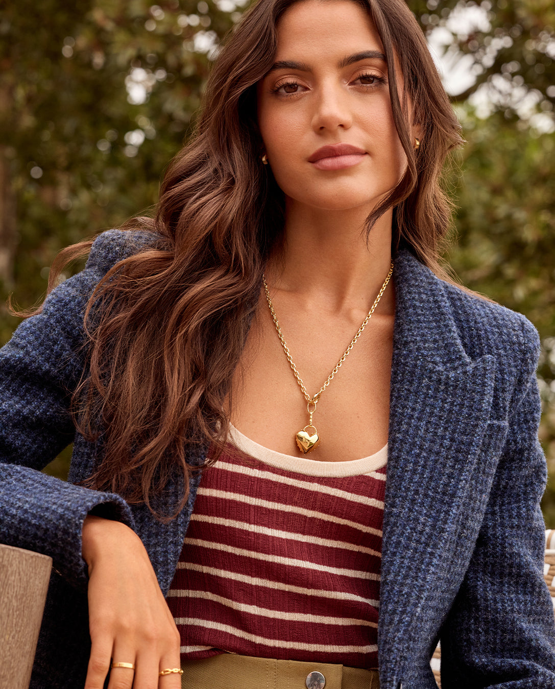 Asher Heart Necklace || option::18K Gold Plated || set::asher-heart-necklace-stl